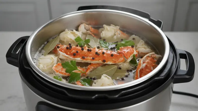 Pressure cook the stock