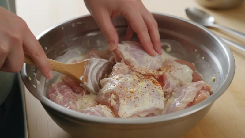 Quick yogurt marinade
