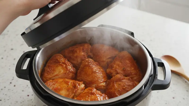 Pressure cook until tender