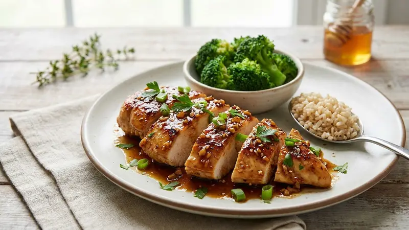 Low-Sugar Honey Garlic Chicken Breast (Honey-Reduced, High Flavor)