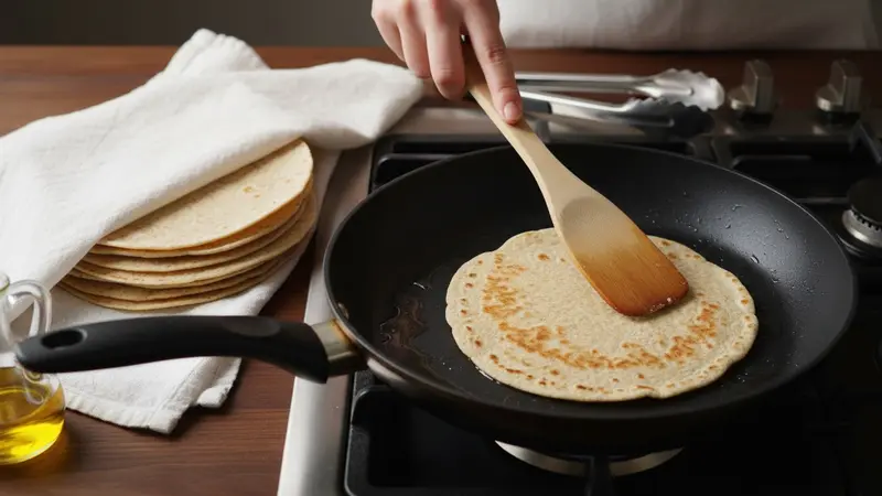 Warm the tortillas