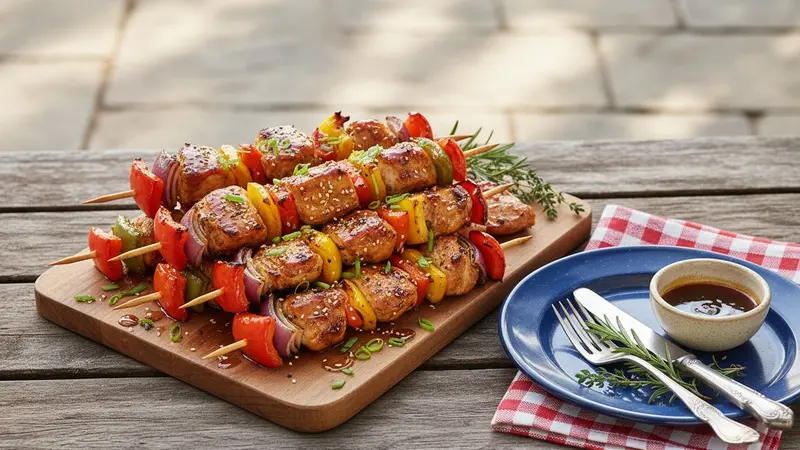 Mason-Jar BBQ Chicken Skewers