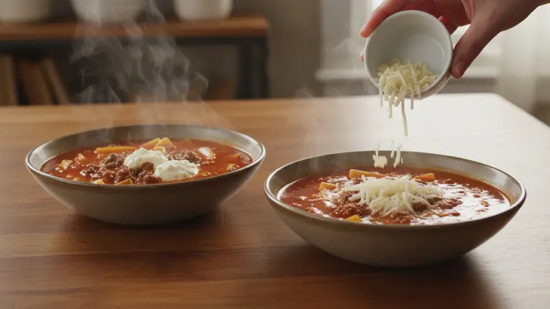 Finish and serve with cheese