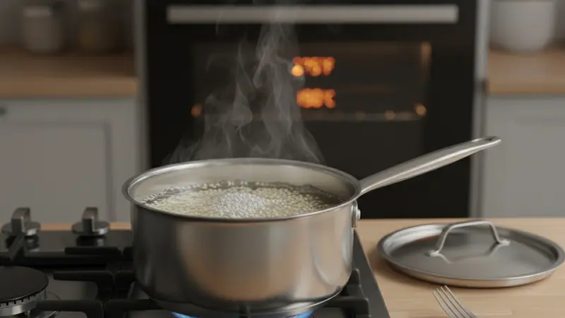Cook the quinoa and preheat the oven