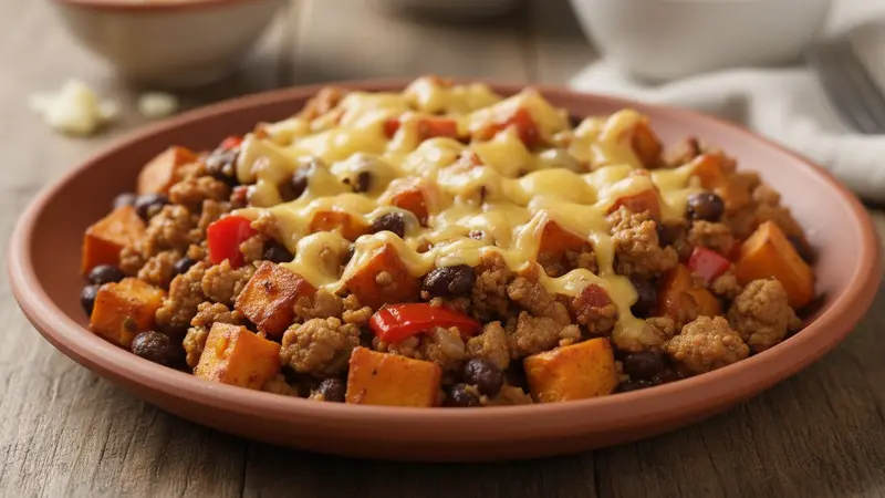 Mexican Turkey & Sweet Potato Power Skillet
