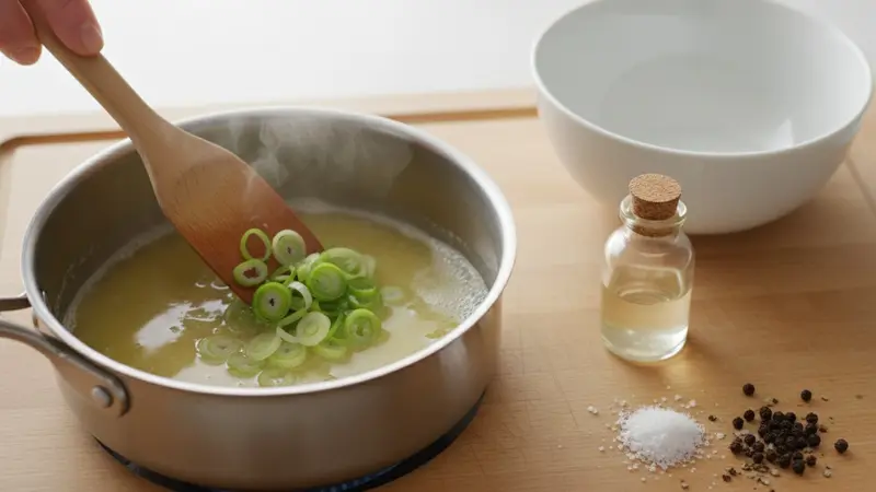Cook scallion-yuzu butter