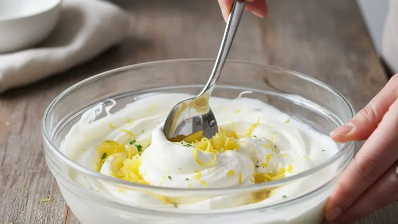 Mix preserved‑lemon yogurt