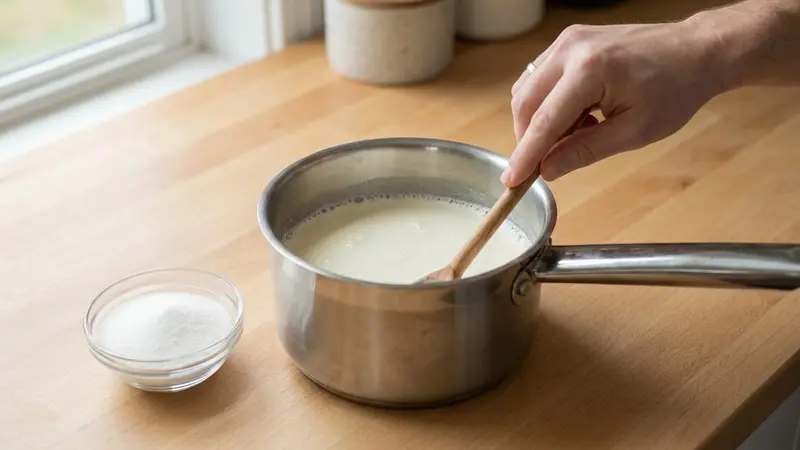 Heat to a gentle simmer