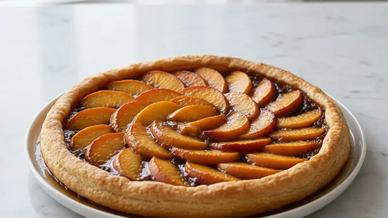 Peach Tart Tatin