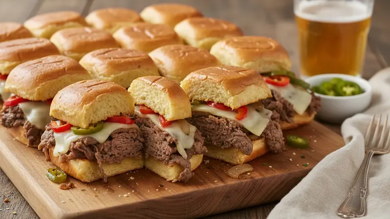Philly Cheesesteak Game-Day Sliders