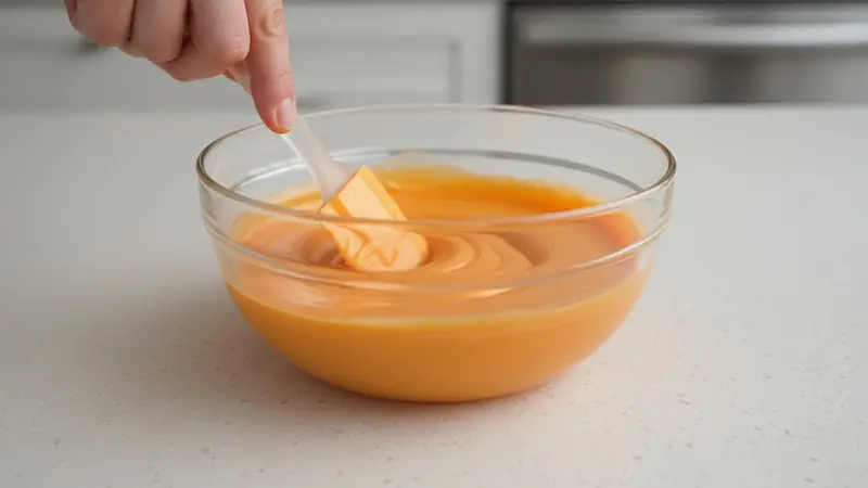 Melt the candy coating