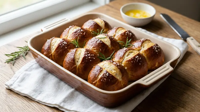 Pretzel Rolls for Burgers