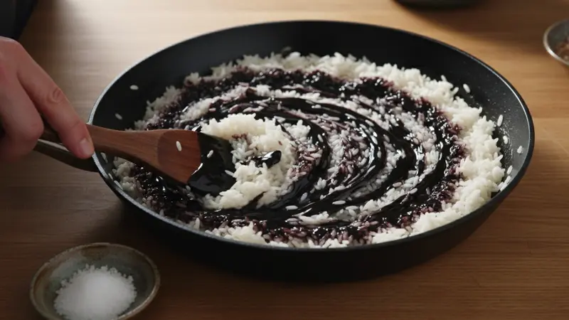 Color and finish the rice