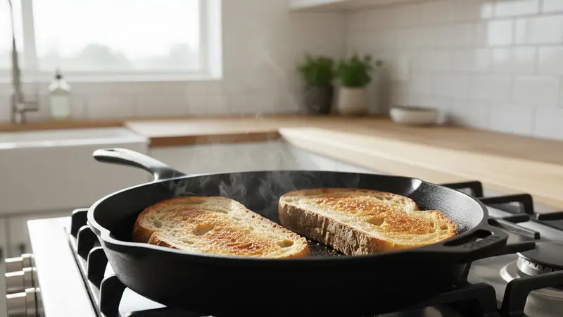 Toast the crusty bread