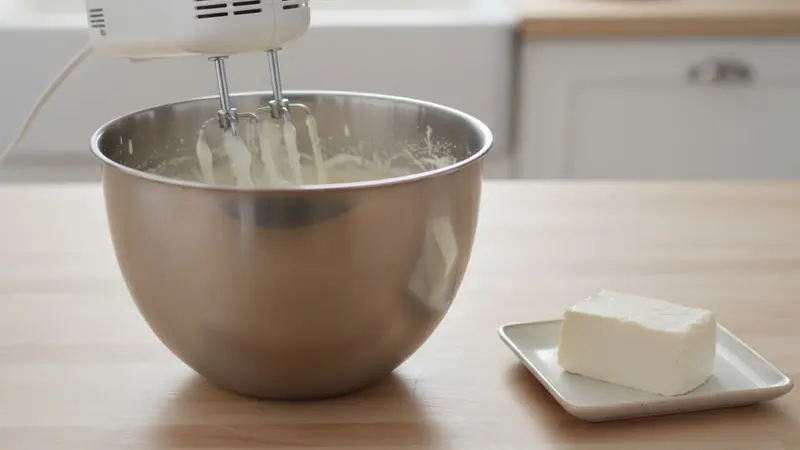 Make a stabilized white topping (beard & ruff)