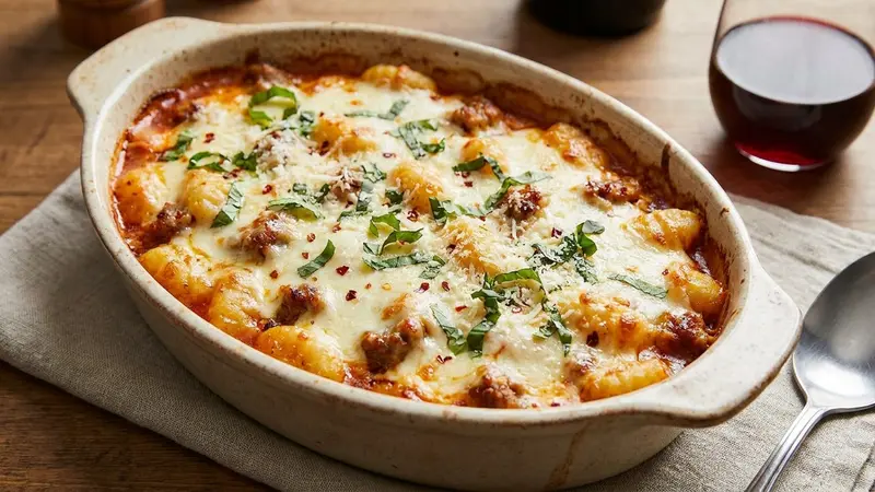 Sausage Gnocchi Bake