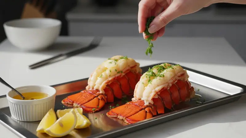Serve and garnish