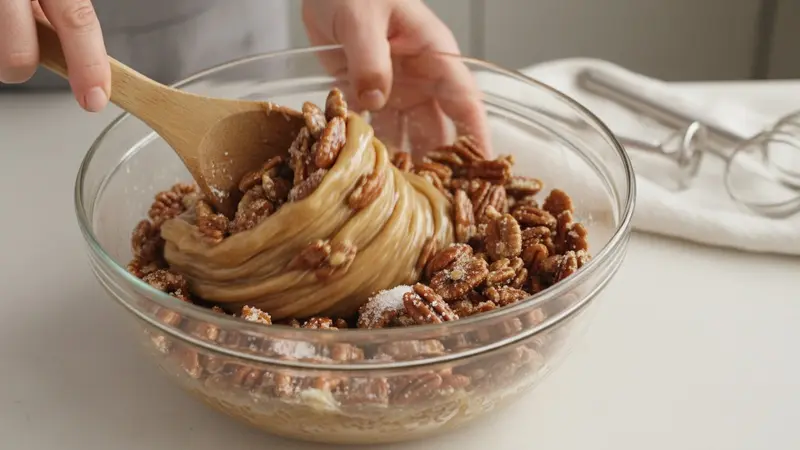 Coat the pecans