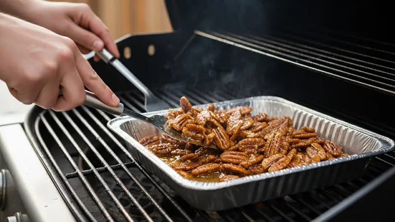 Grill and caramelize over indirect heat