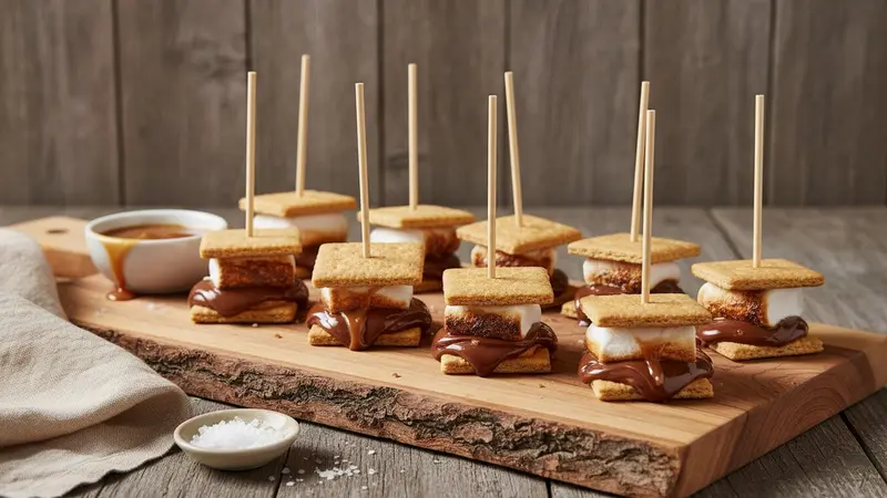Smoky Grilled S'mores Skewers