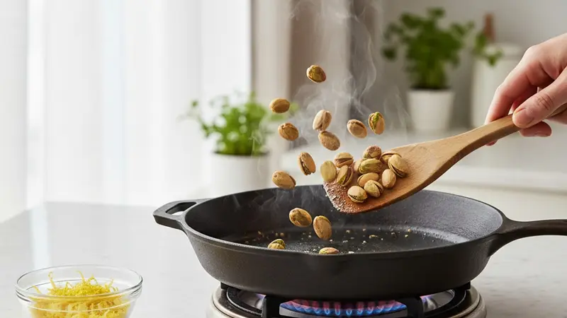 Make the pistachio crunch