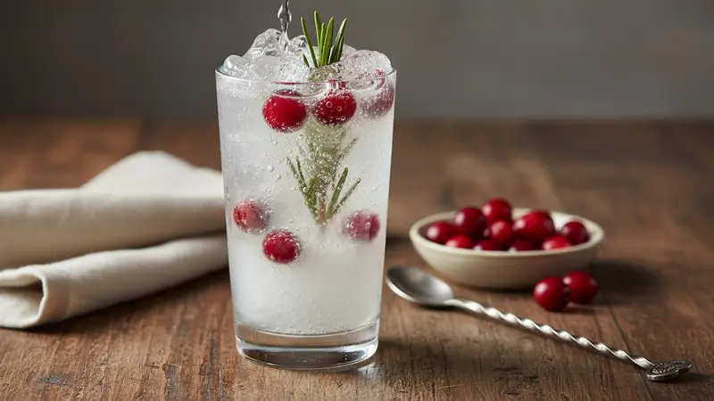 Snow Globe Vodka Soda