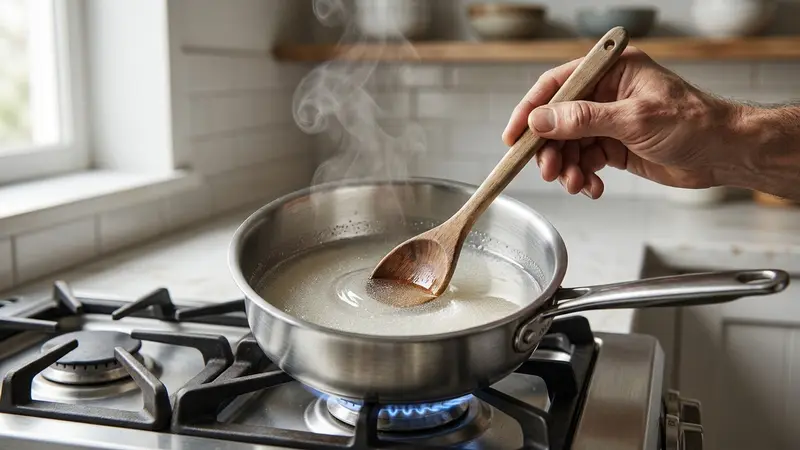Make quick simple syrup