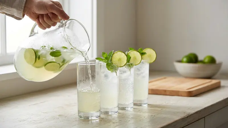 Serve and garnish