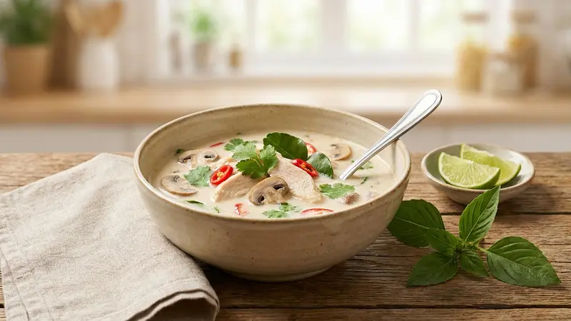 Tom Kha Gai Thai Coconut Chicken Soup