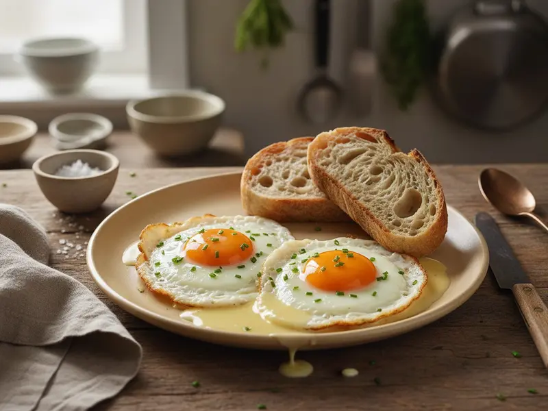 Traditional Cream-Fried Eggs