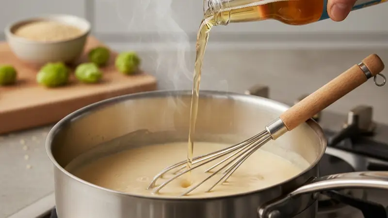 Whisk in the pilsner