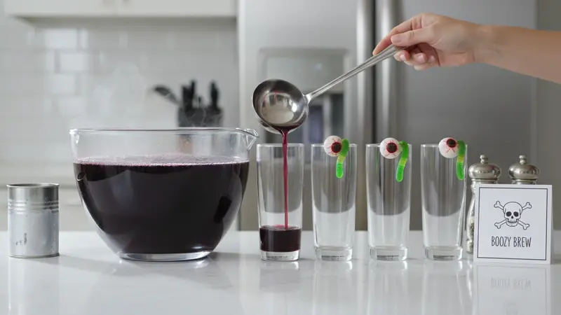 Serve and label boozy/nonalcoholic portions