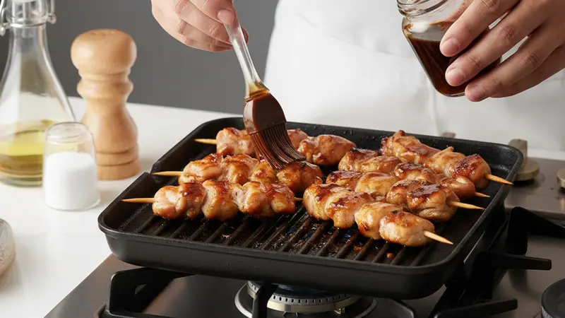 Grill and baste