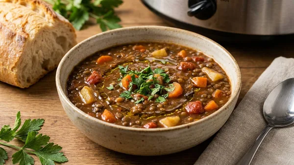 Slow Cooker Lentil Stew