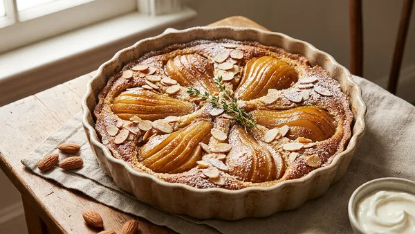 Pear Almond Frangipane Tart