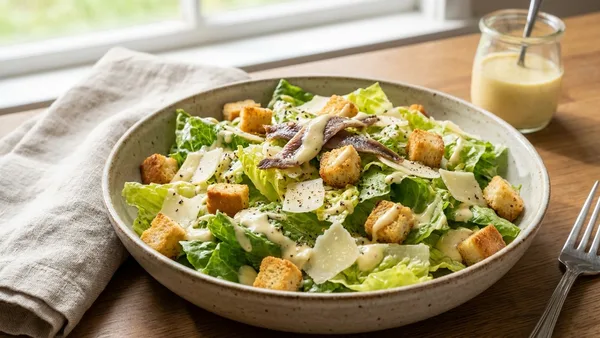 Classic Caesar Salad with Homemade Dressing