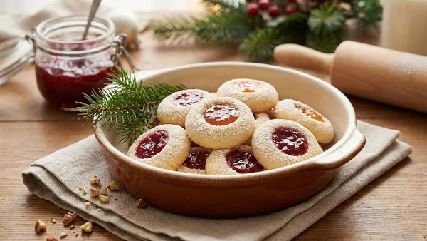 Thumbprint Jam Cookies