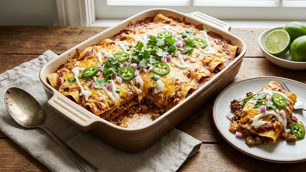 Beef Enchilada Casserole