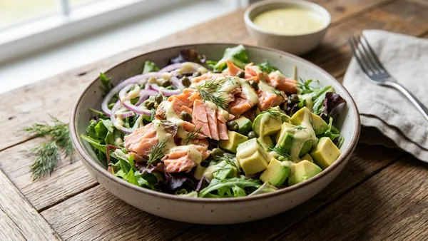 Smoked Salmon Avocado Salad