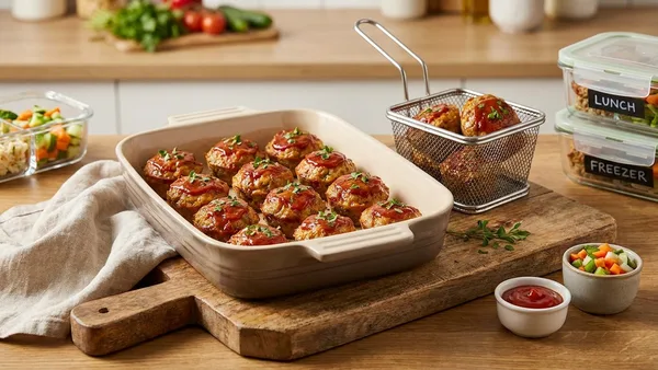 Mini Meatloaf Muffins for Meal Prep (Baked or Air Fryer)