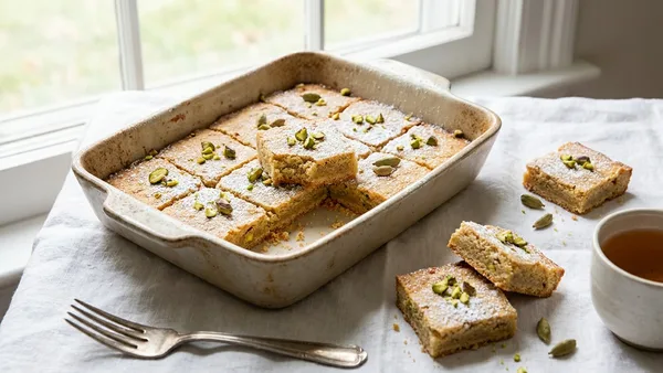 Cardamom Pistachio Shortbread