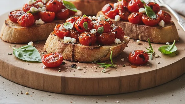 Charred Tomato Bruschetta
