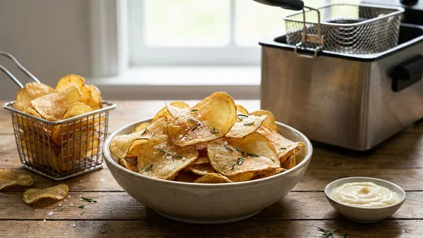 How to Make Crispy Homemade Potato Chips in a Deep Fryer