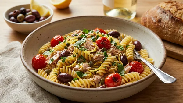 Mediterranean Tuna Pasta