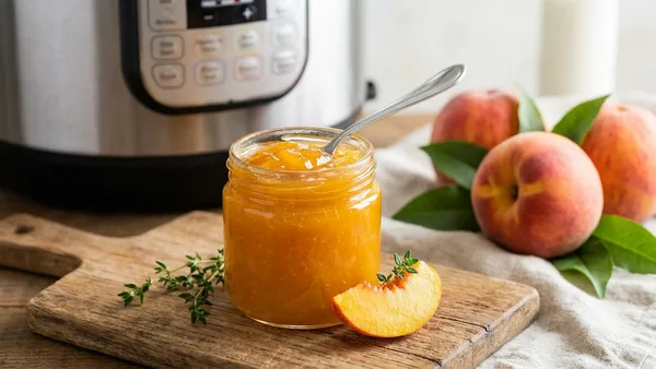 Instant Pot Peach Jam