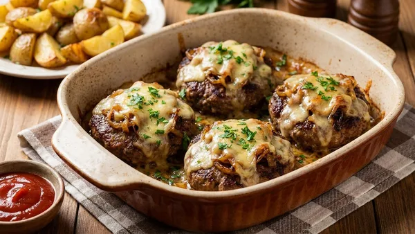 Oven Baked Beef Burgers