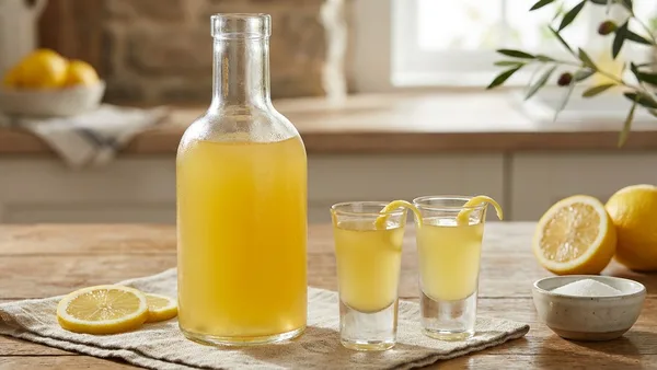 Homemade Limoncello