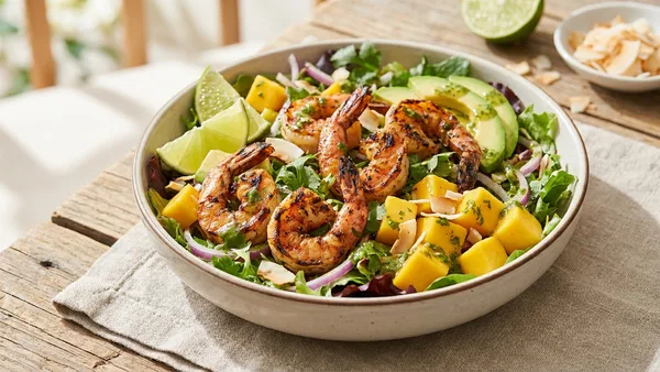 Grilled Shrimp Mango Salad