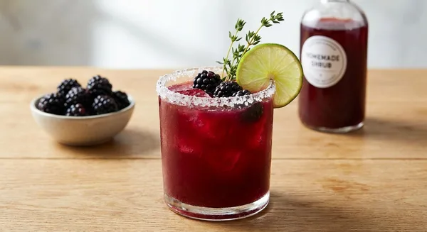 Blackberry Shrub Margarita