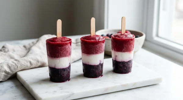 Boozy Red White Blue Popsicles (Vodka Ice Pops for Adults)